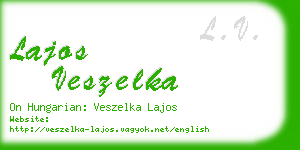 lajos veszelka business card